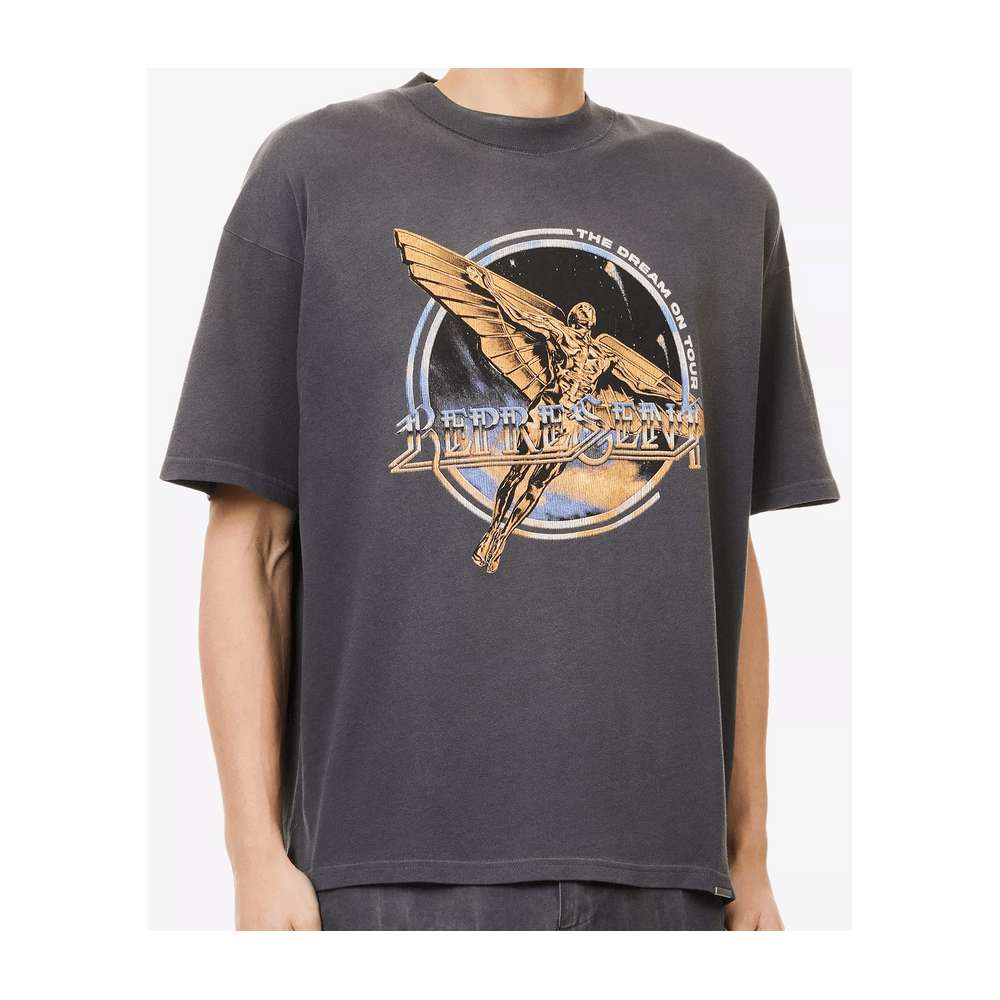 Golden Tour Graphic Oversized Faded Grey T-Shirt