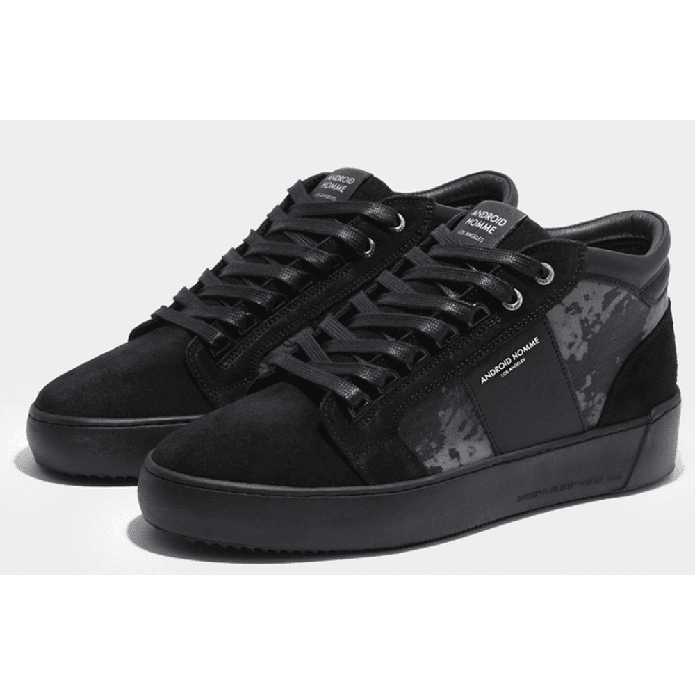 Propulsion Mid Distress Reflective & Suede Leather High Top