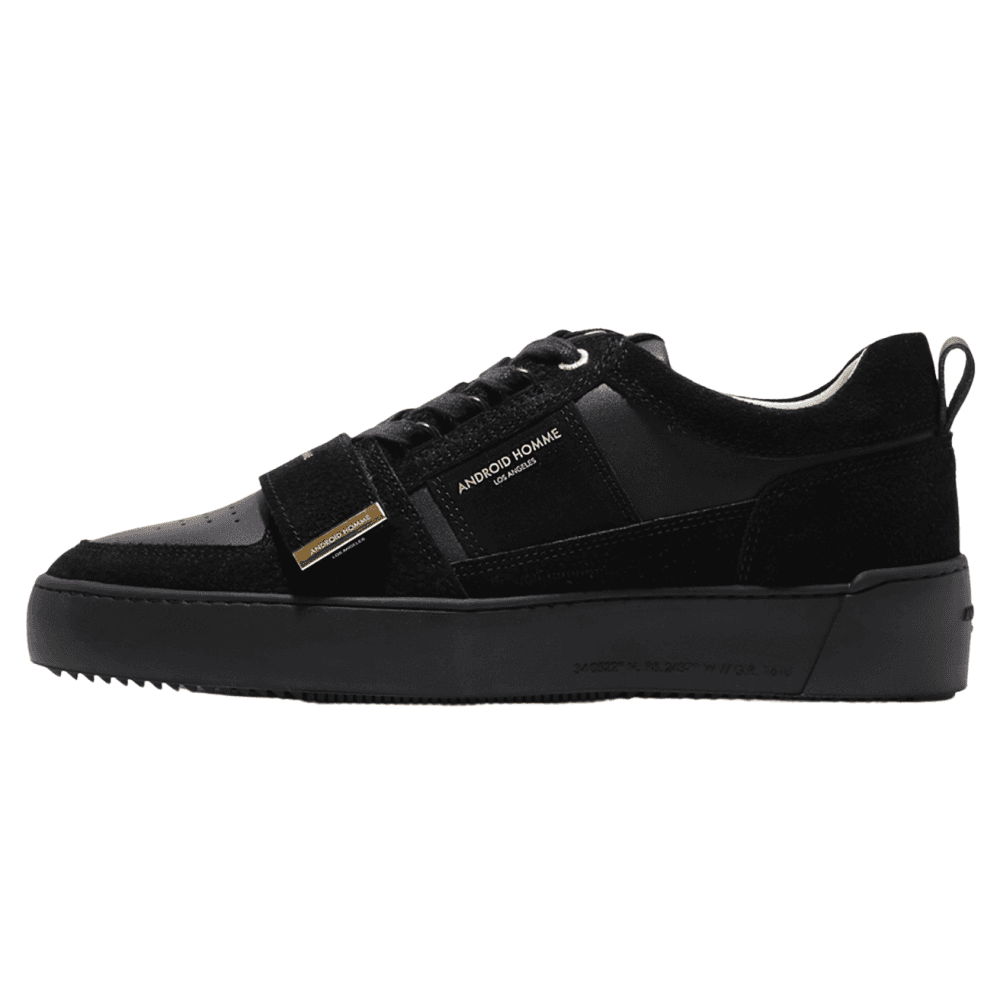 Point Dume Strap Jumbo Stingray Suede & Hardware Black Trainer