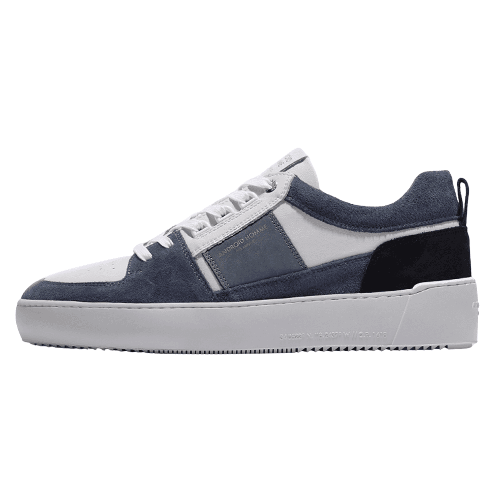 Point Dume Colour-Block Blue Leather Suede Sneaker