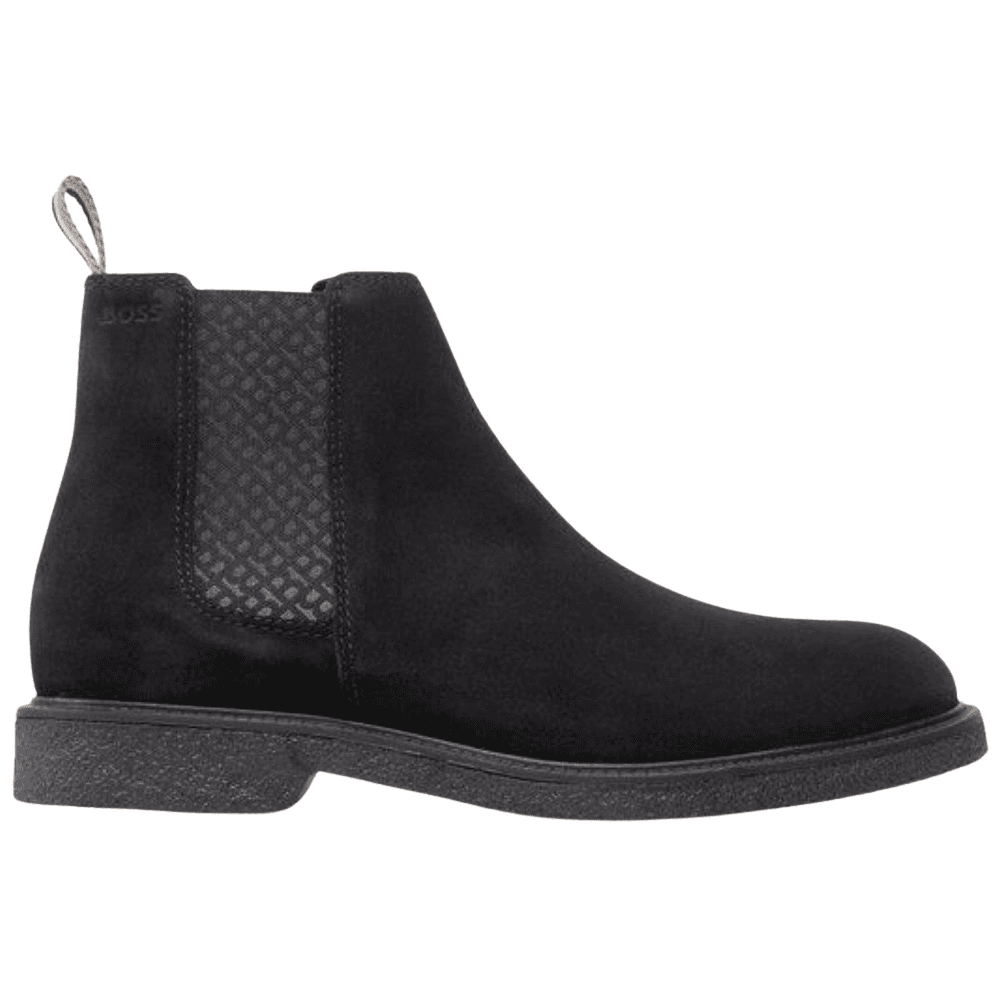 Suede Leather Black Boots