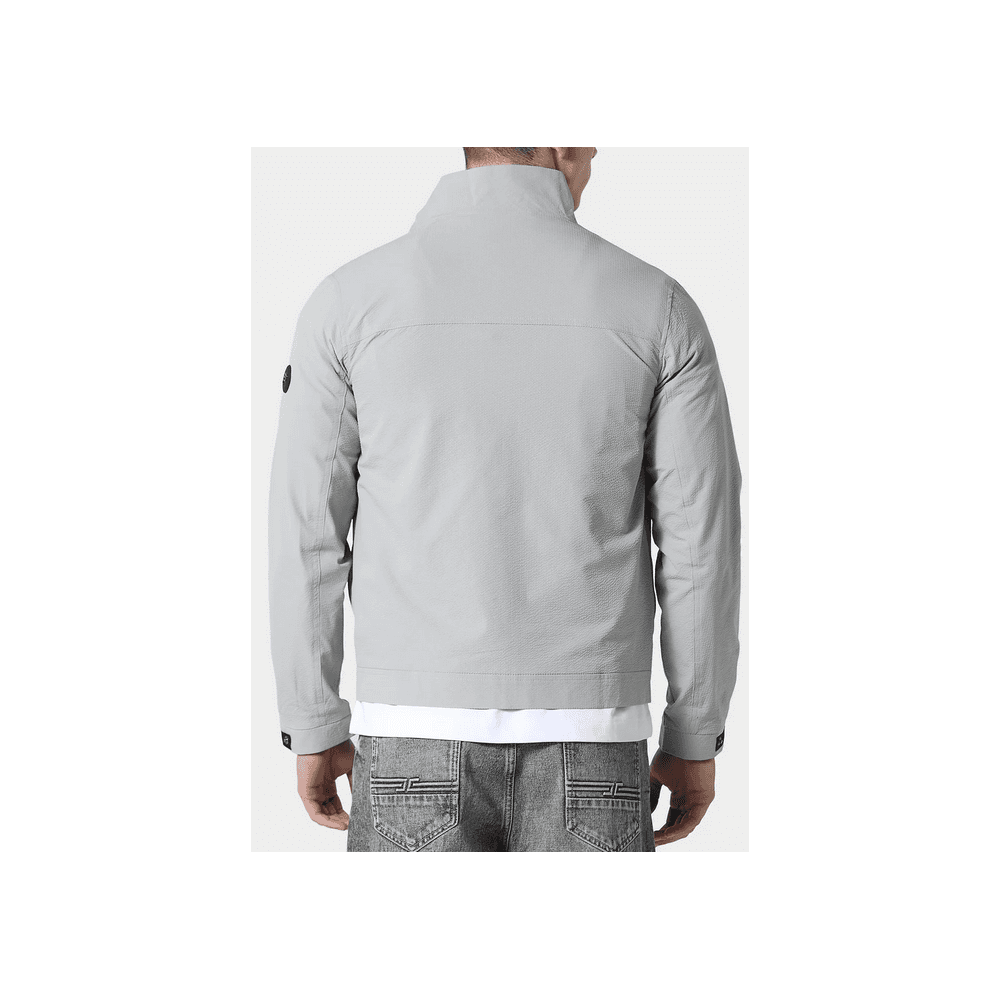 Brun Seersucker Textured Cool Grey Jacket