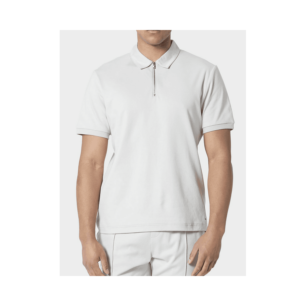 Kitmat Nelmat Pleated Light Grey Polo Shirt Set