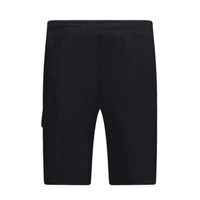 Light Fleece Lens Pocket Black Cargo Shorts