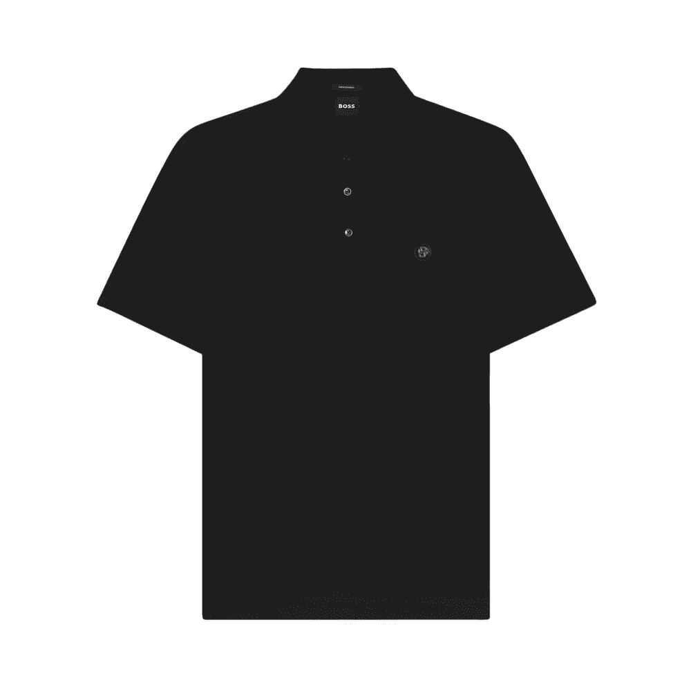 C-Parris 01 Black Mercerised Polo Shirt
