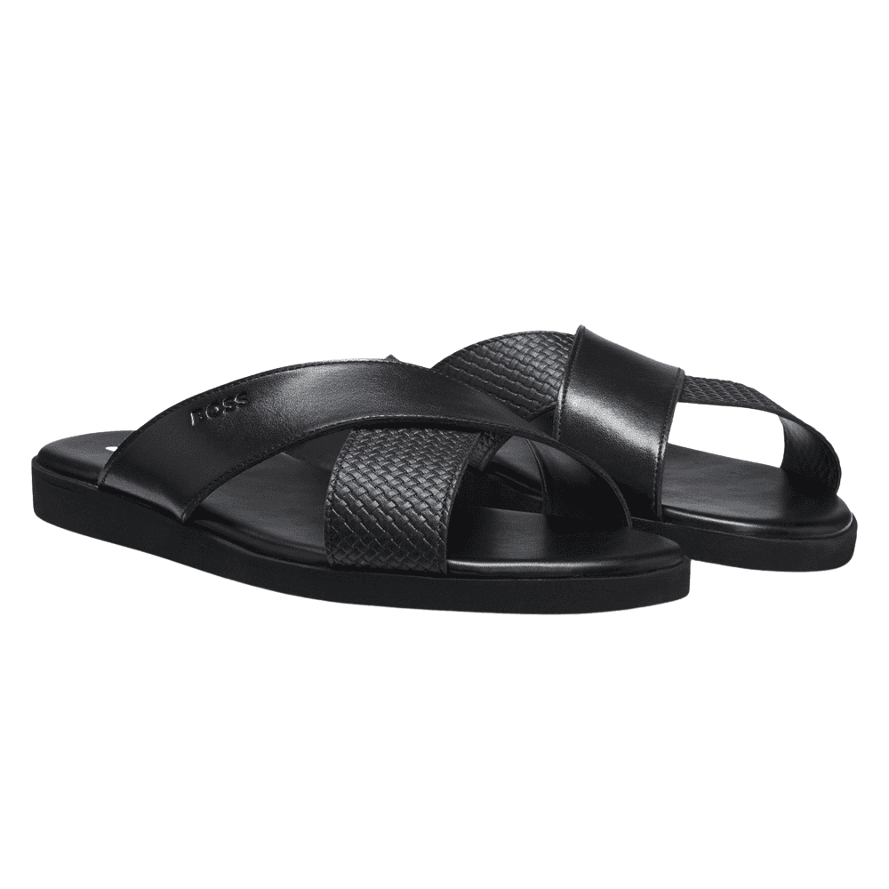 Darrel Faux Leather Slip On Slider