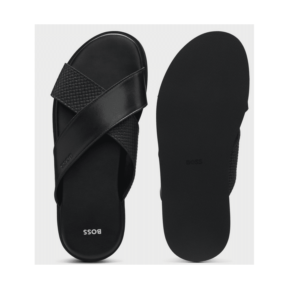 Darrel Faux Leather Slip On Slider
