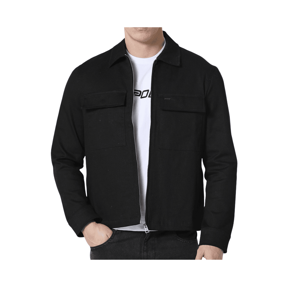 Clearlake Cotton Black Overshirt