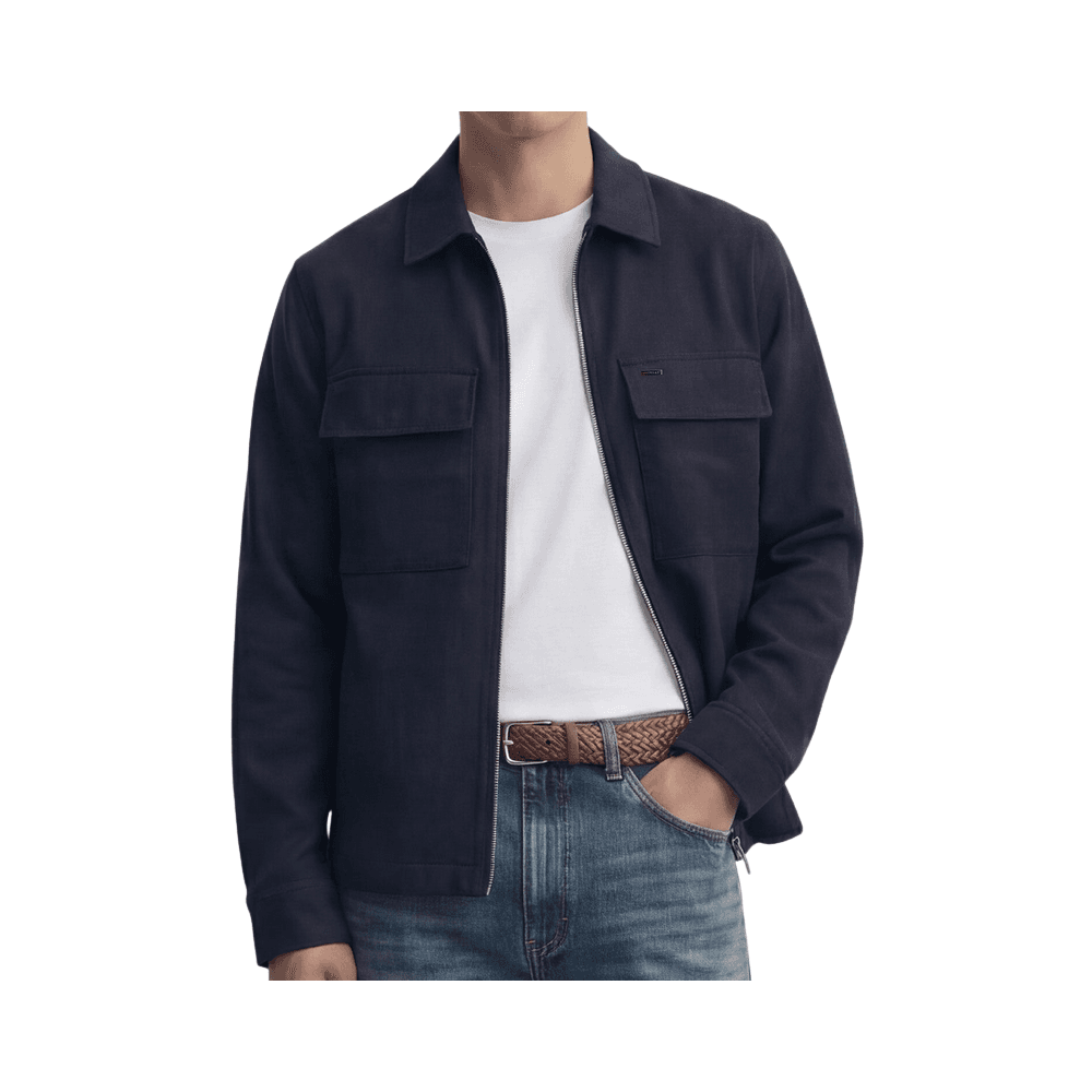 Clearlake Cotton Navy Overshirt