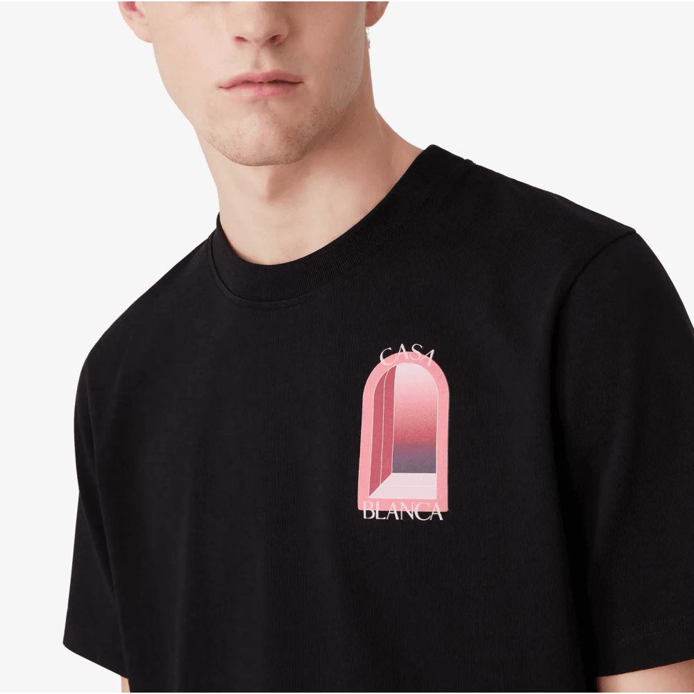 Arches Logo Regular Fit Black T-Shirt