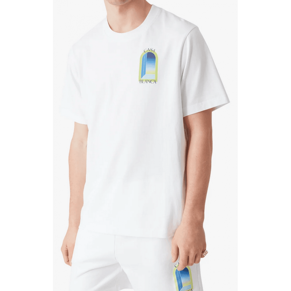 Arches Logo Regular Fit White/Lime T-Shirt