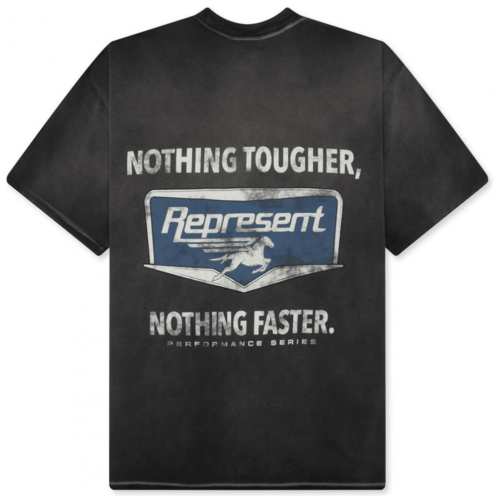 Nothing Faster Graphic Oversized Black T-Shirt