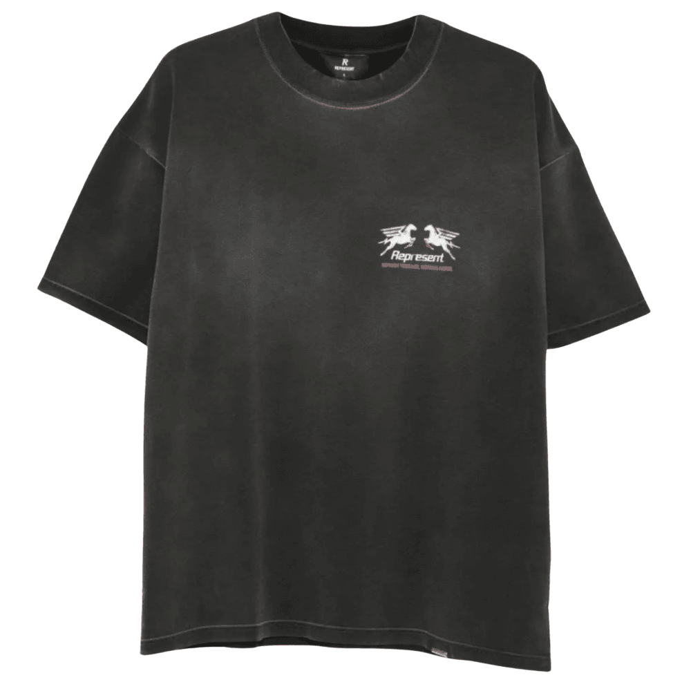 Graphic Logo Oversized Black T-Shirt