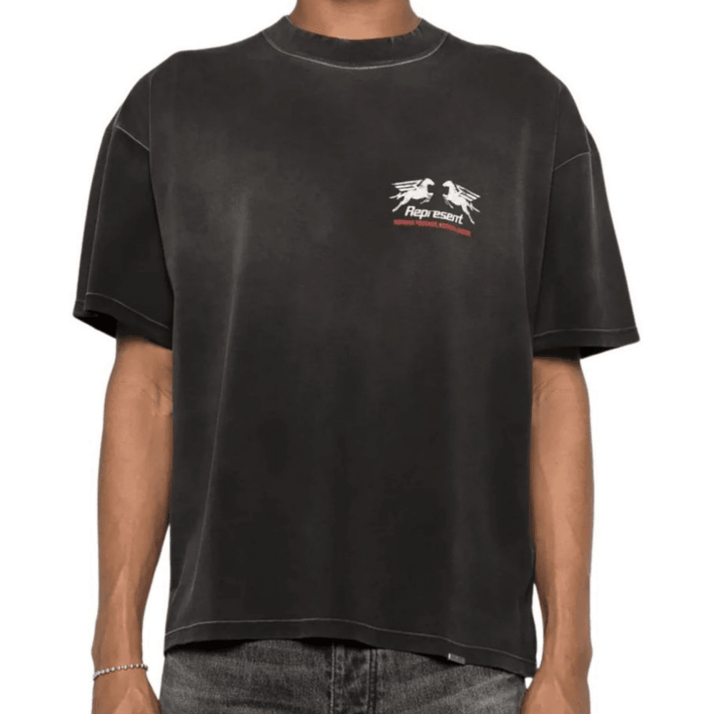 Graphic Logo Oversized Black T-Shirt