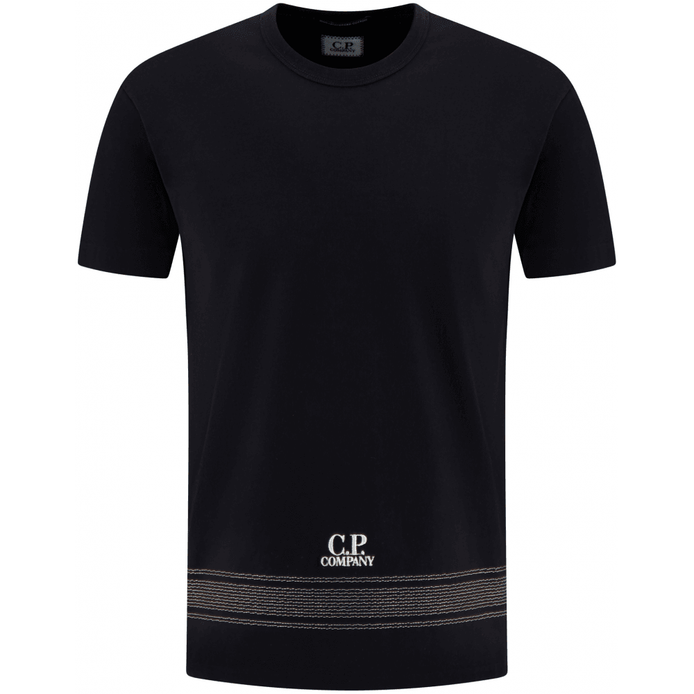 30/2 Mercerized Thick Jersey Black T-Shirt