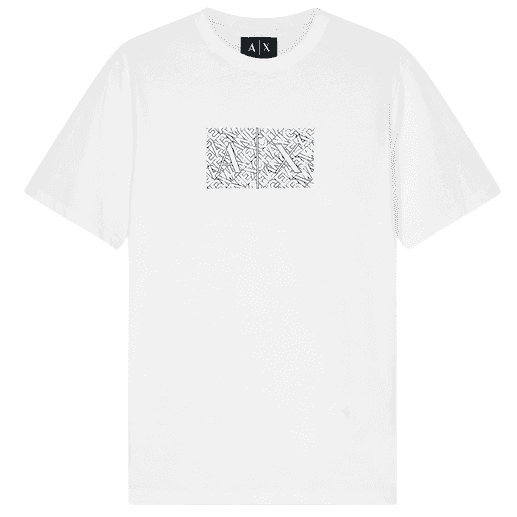 Slim Fit Outline Logo White T-Shirt
