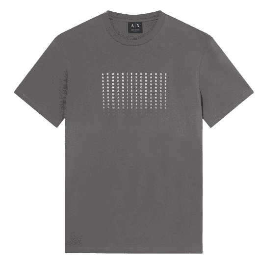 Slim Fit Repeat Logo Chimera Grey T-Shirt