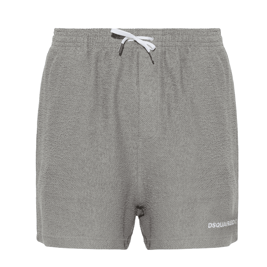 Grey Fleece Towel Shorts