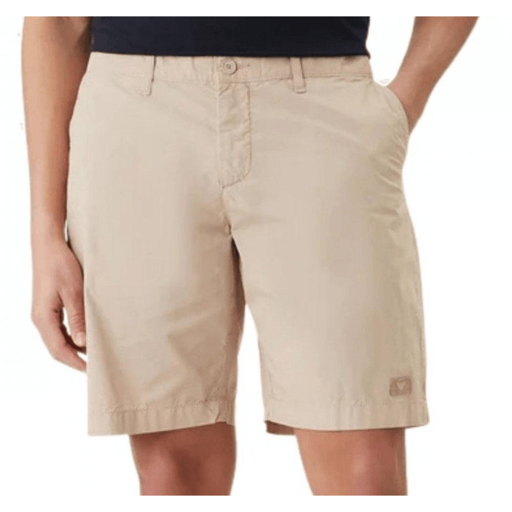 Cotton Blend Lightweight Beige Chino Shorts