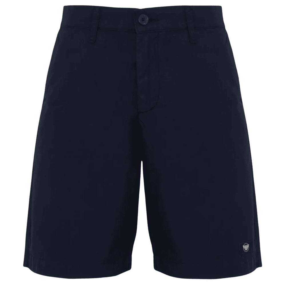 Cotton Blend Lightweight Navy Chino Shorts