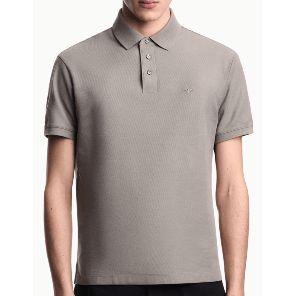Pique Cotton Regular Fit Brown Polo Shirt