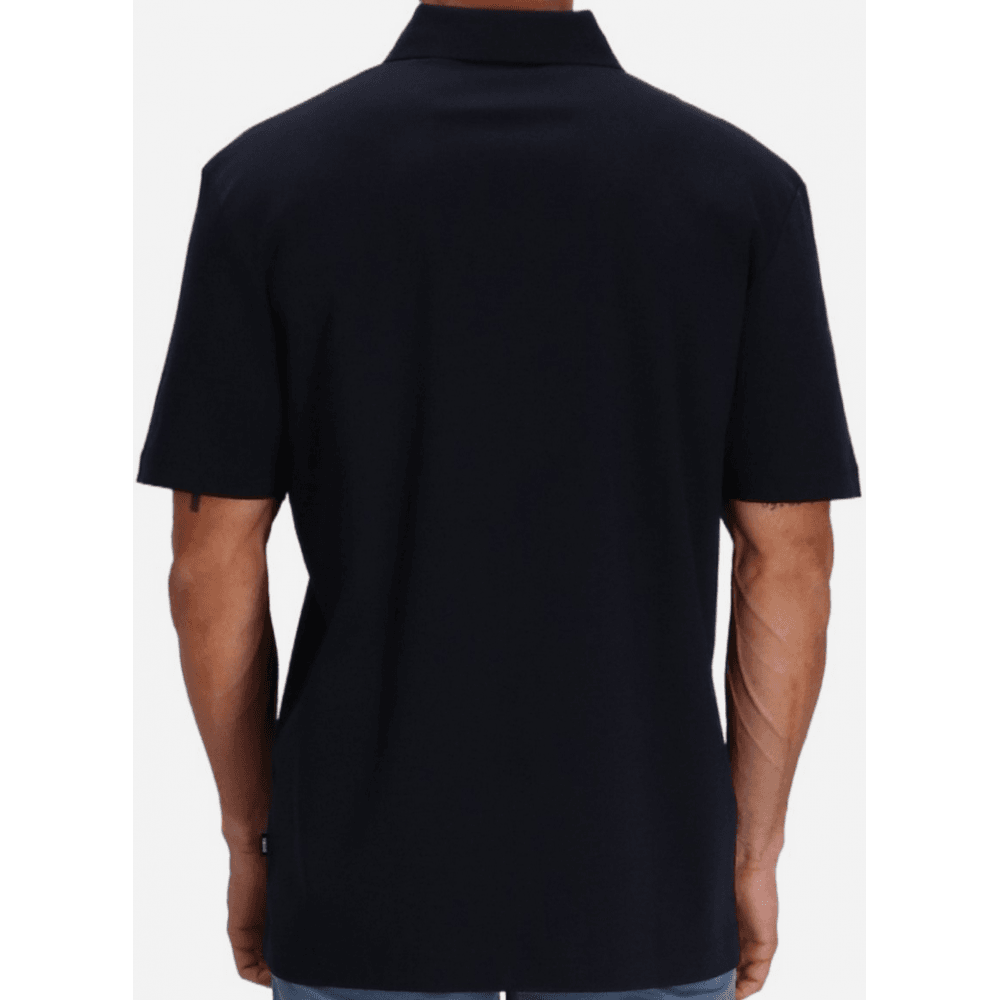 C-Parris 01 Navy Mercerised Polo Shirt