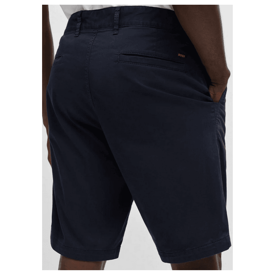 Cotton Slim Fit Navy Chino Shorts