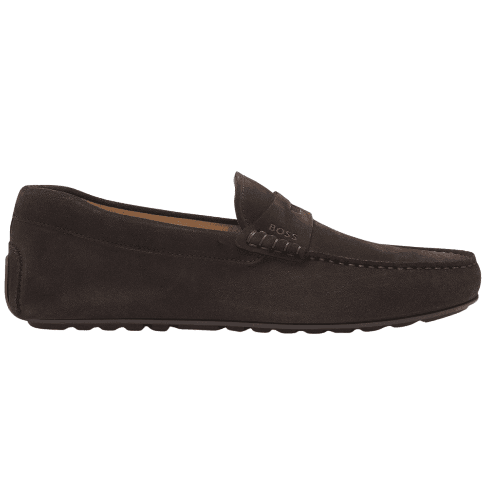 Noel Moccasin Suede Dark Brown Loafers