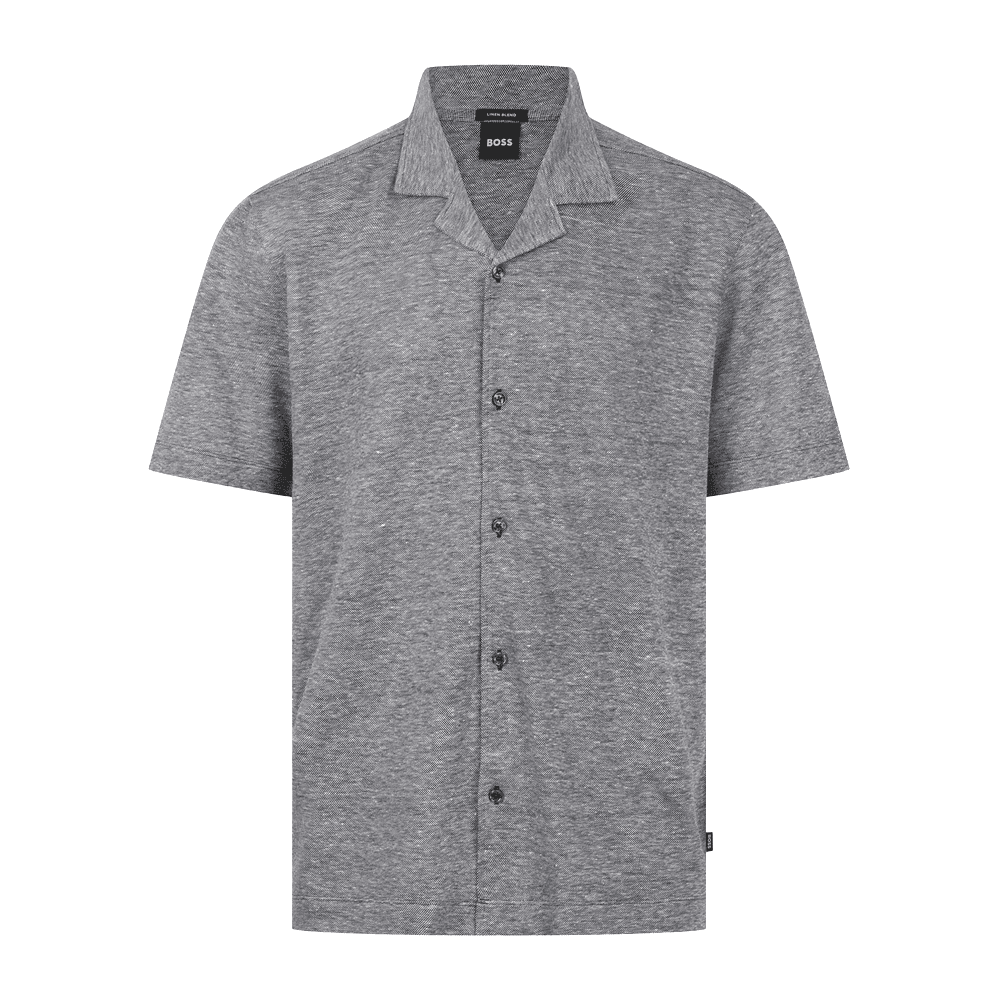 Powell_235 Cuban Collar Navy Towel Shirt