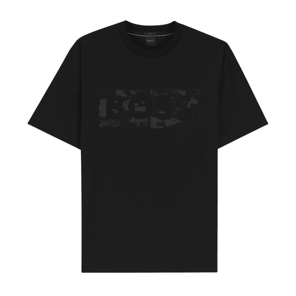 TS_ Globe Graphic Logo Black T-Shirt