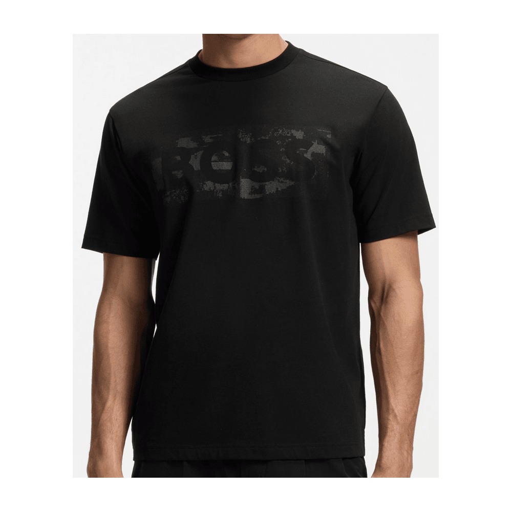 TS_ Globe Graphic Logo Black T-Shirt