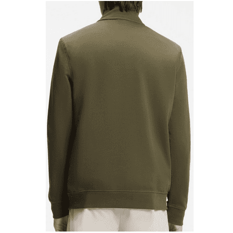 Zetrust Patch Logo Green Quarter Zip Sweatshirt