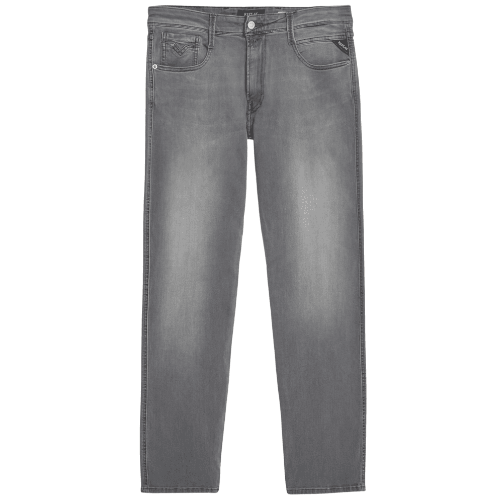 Anbass Power Stretch Slim Fit Grey Jeans