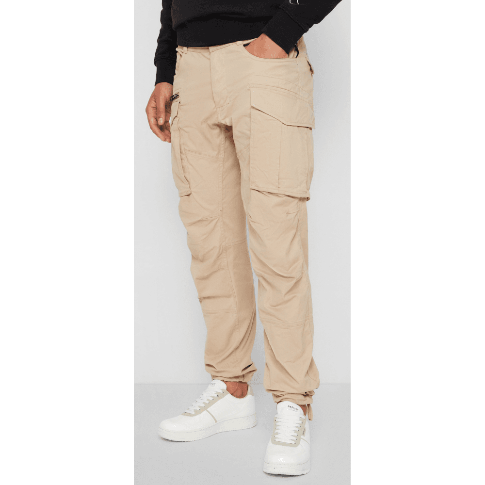 Joe Regular Straight Fit Beige Cargo Pant