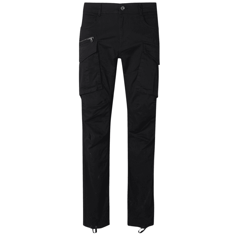 Joe Regular Straight Fit Black Cargo Pant