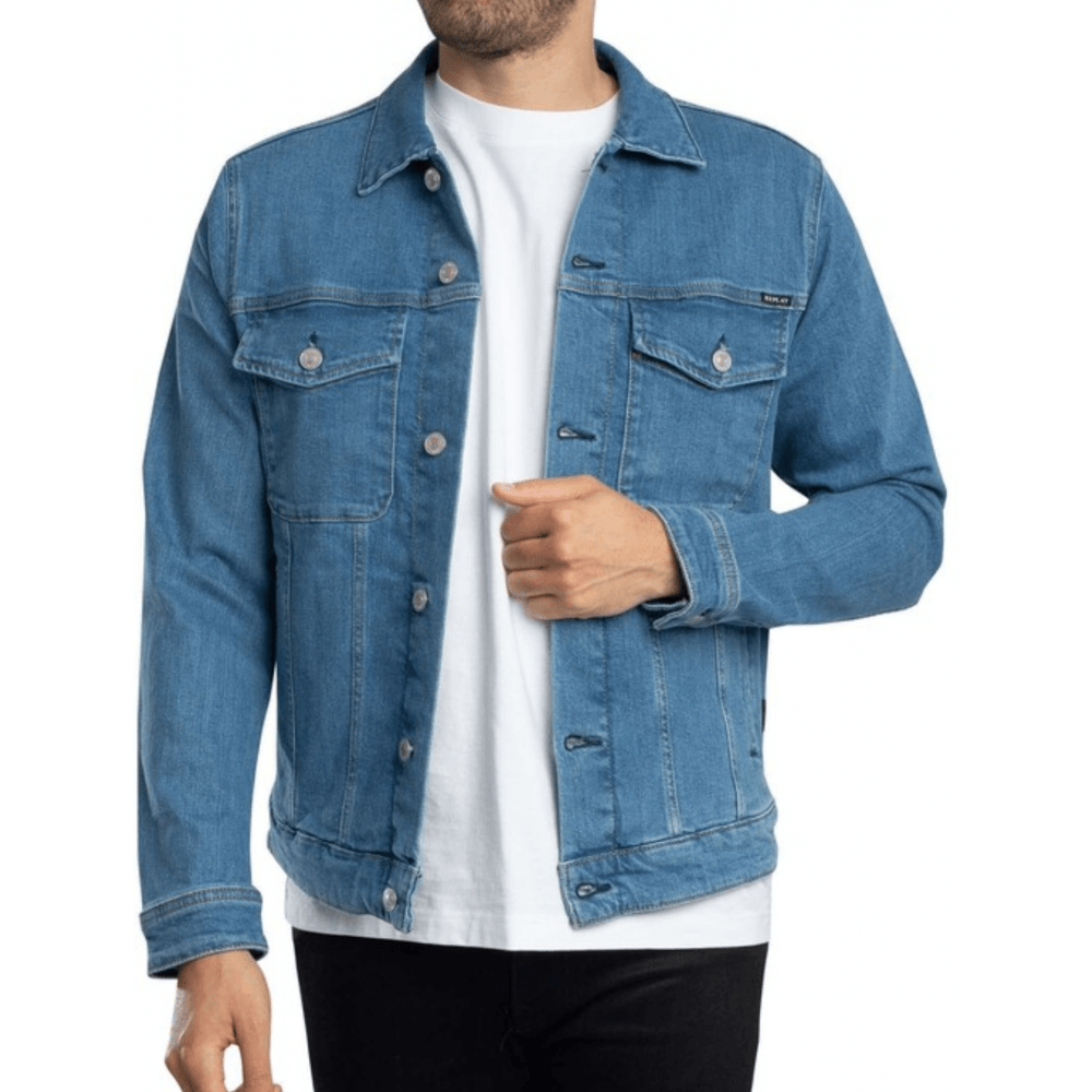Mid Wash Blue Denim Jacket